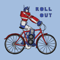 Optimus Prime, roll out, 8x8 print