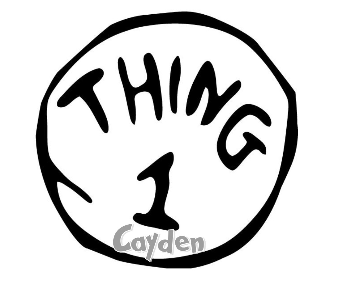 Thing 1,2,3 - Seuss Shirt - Personalized! on Storenvy