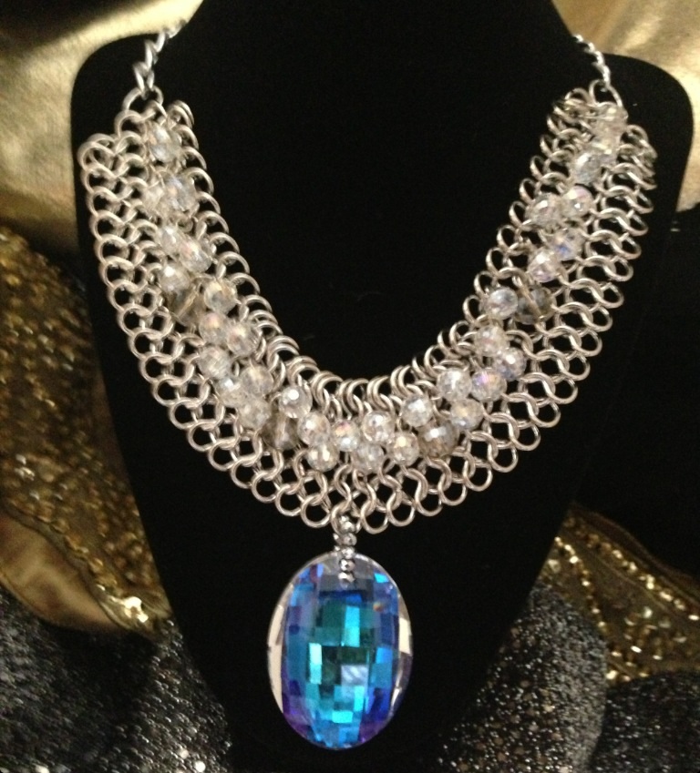 Large Crystal Drop Necklace on Storenvy