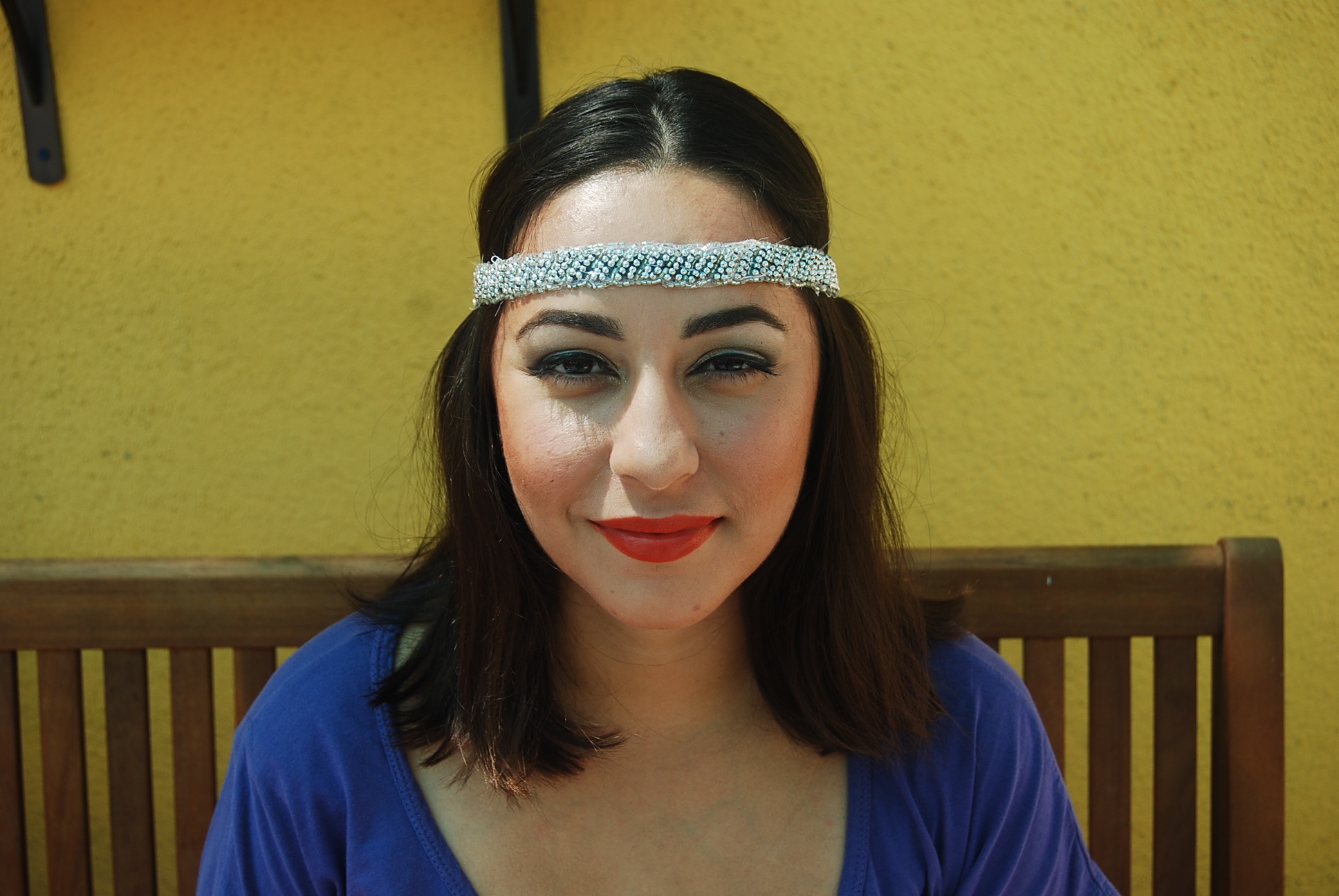 Sparkly elastic headband on Storenvy