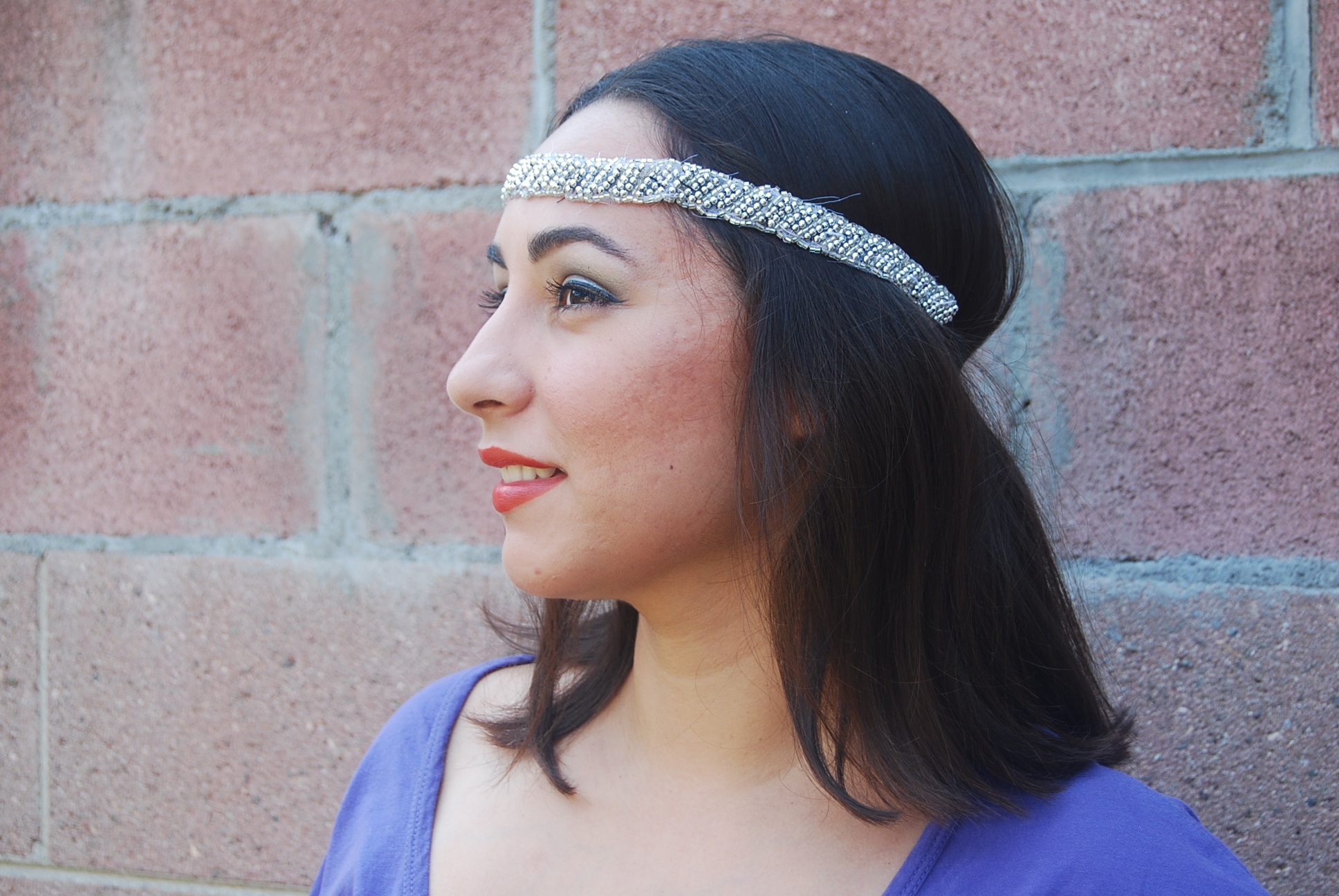 Sparkly elastic headband on Storenvy