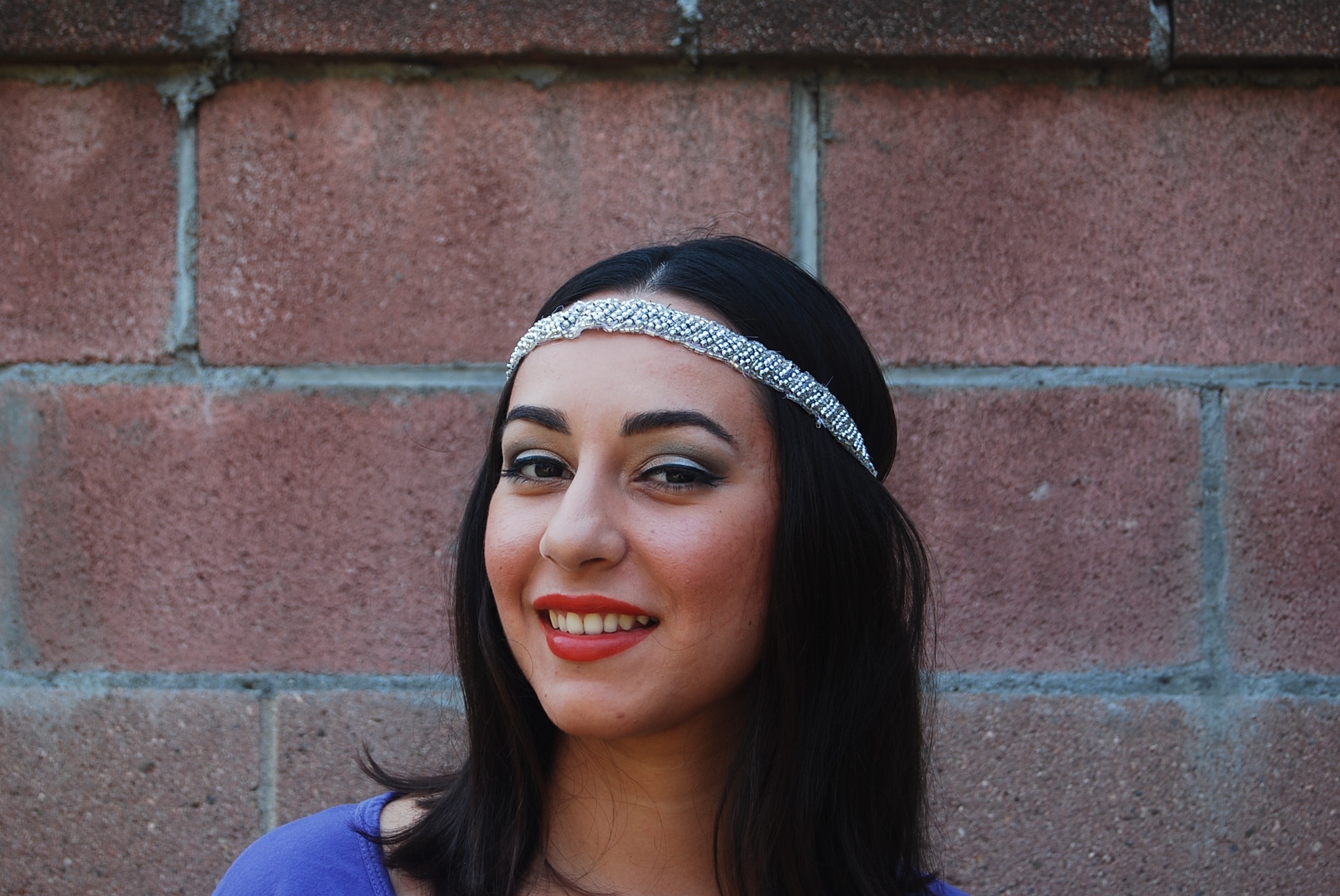 Sparkly elastic headband on Storenvy