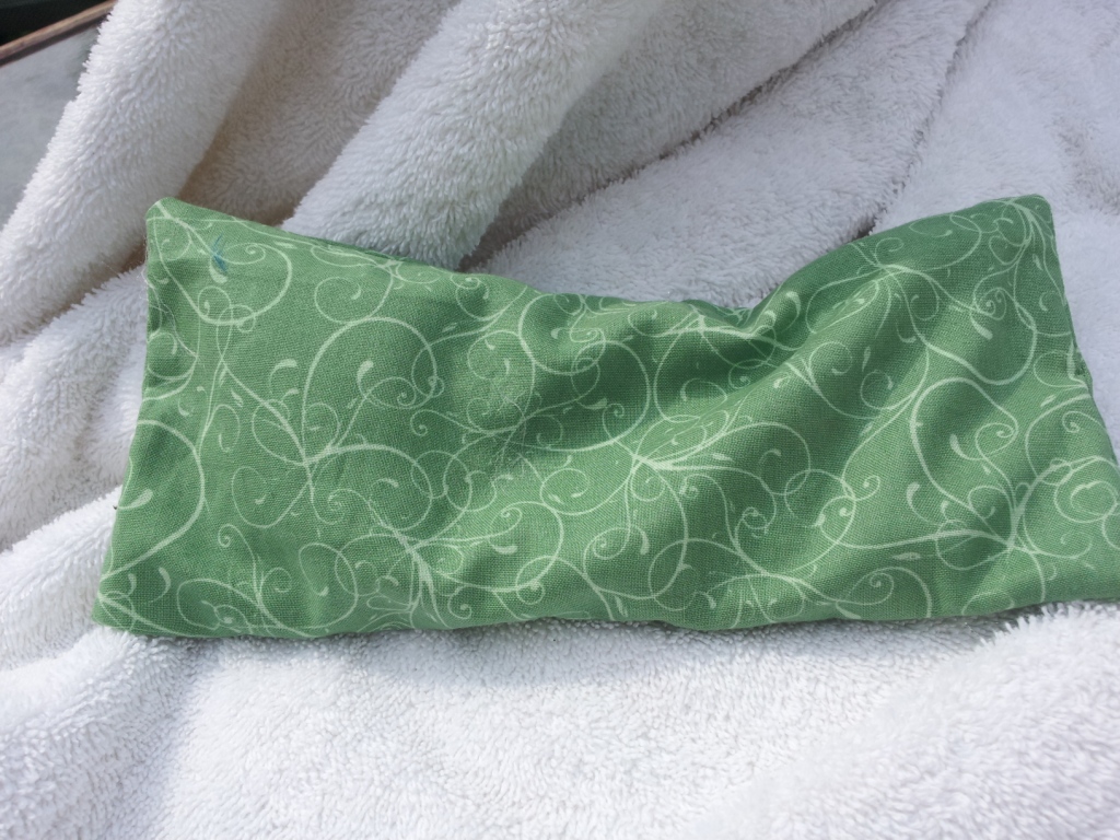 Lavender Flaxseed Eye Pillow in plant green on Storenvy
