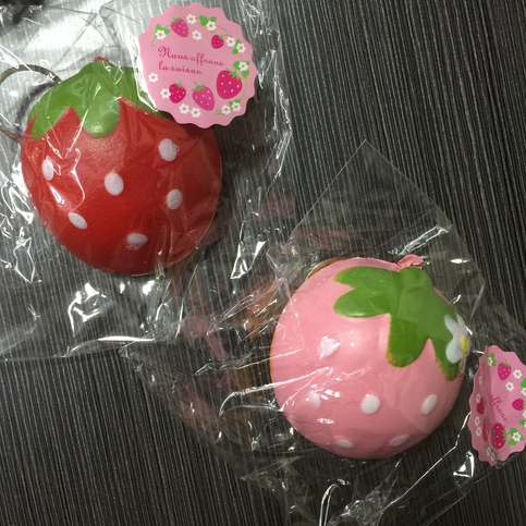 Super SQUISHY Large Strawberry Bun Squishy on Storenvy