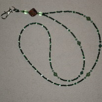 Beaded Lanyard Green