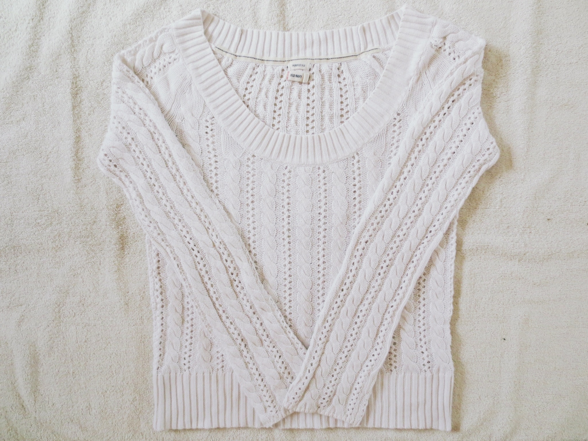 Offshoulder holey sweater on Storenvy