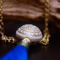 Large Atlantic Medallion and Tassel Pendant Necklace