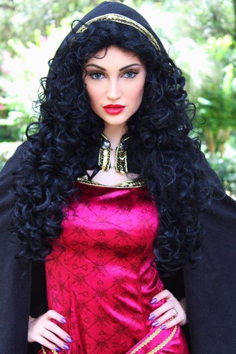 NEW Rapunzel Tangled Princess Mother Gothel Dress Made Cosplay Costume