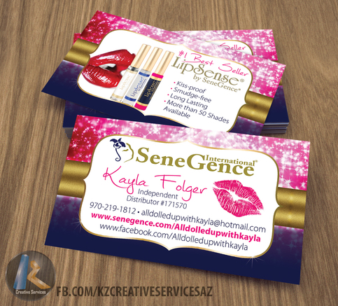 Senegence Business Cards Style 3 183 Kz Creative Services 183 Online Store Powered By Storenvy Senegence Business Card Template