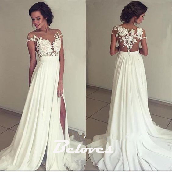 ivory formal gown