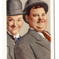Cigarette Card - Laurel and Hardy