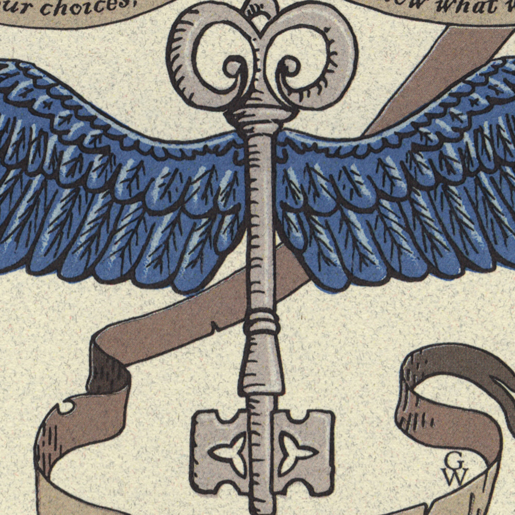 Winged key choices art print gipsonwands online store powered by Winged key choices art print gipsonwands online store powered by