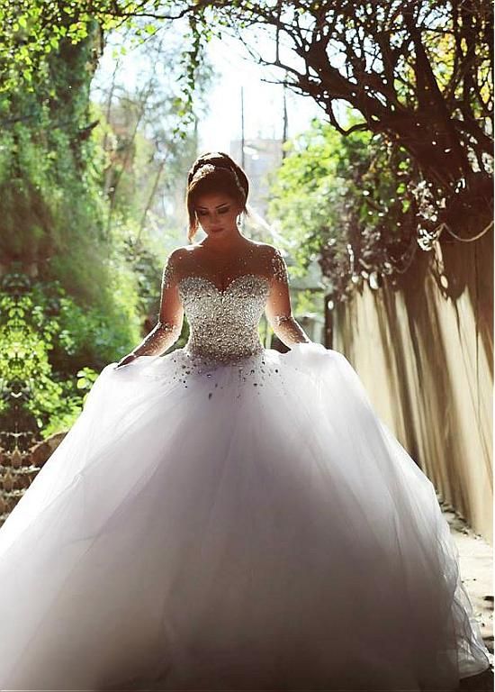 Corset Wedding Dresses with Crystals