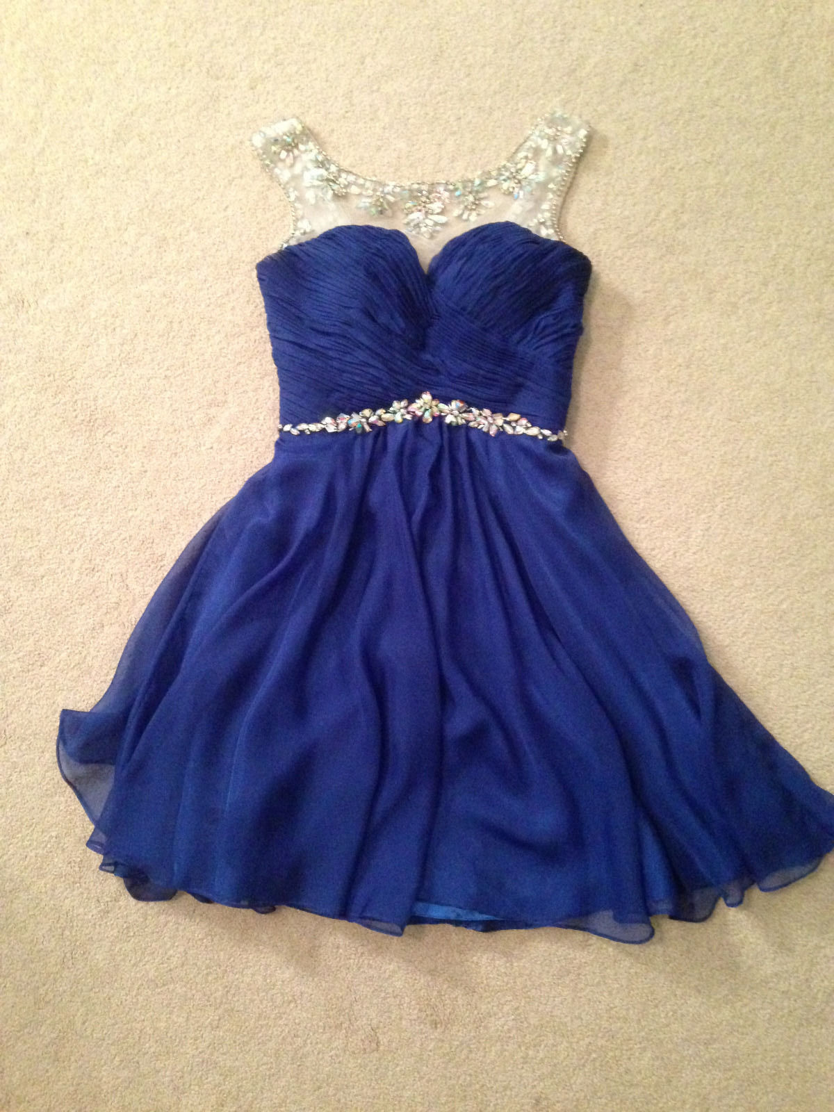Royal Blue Pretty Dress,Short Prom Dresses,Cocktail Dress