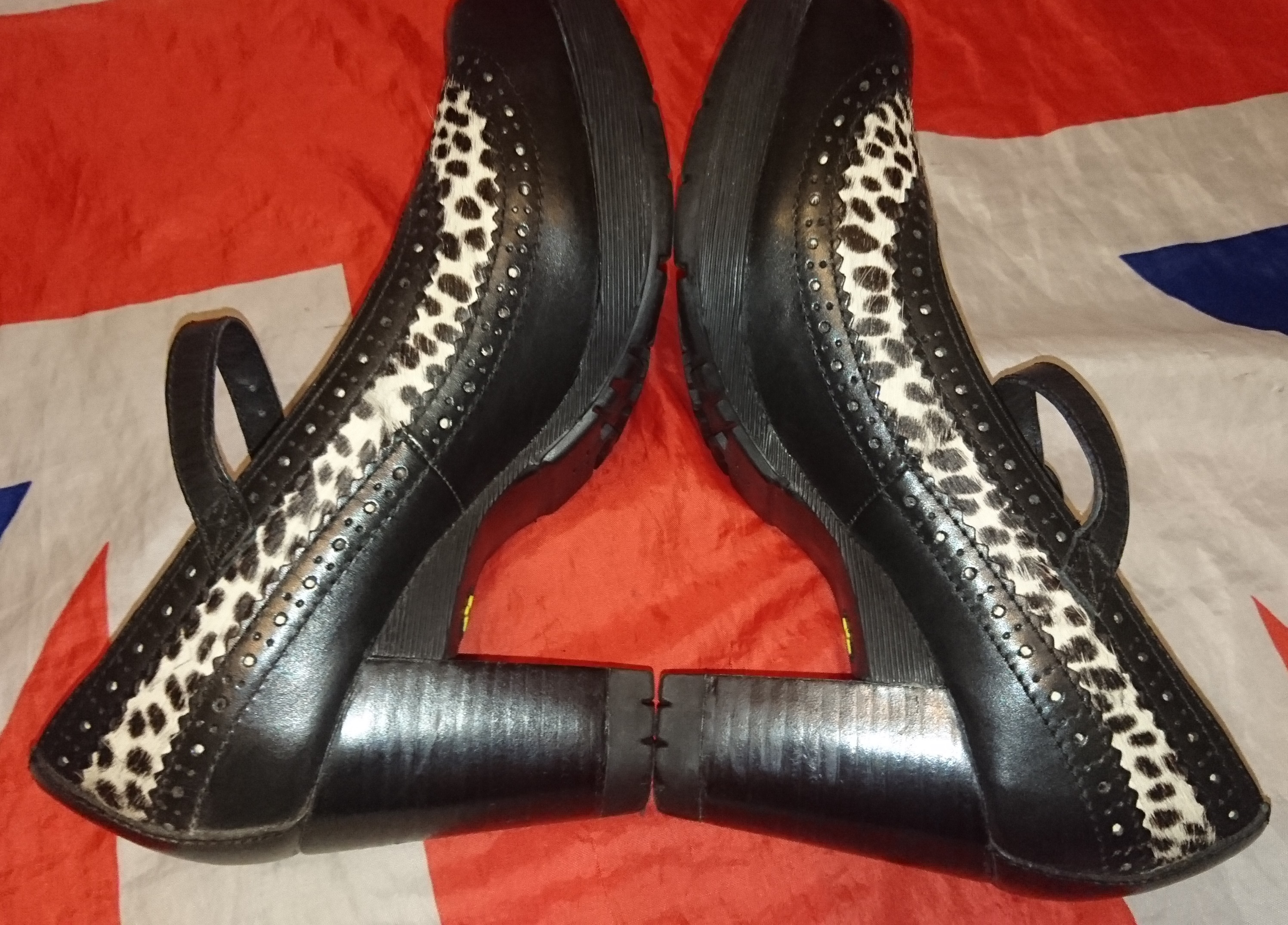 leopard doc marten sandals