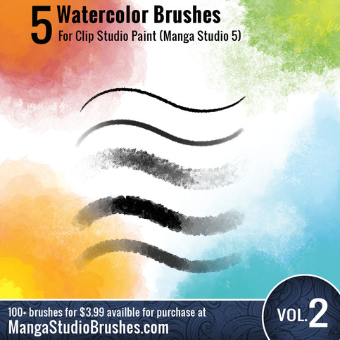 Clip Studio Paint Manga Studio 5 Brushes Mega Pack 220 Brushes Vol 1 And Vol 2 The Art Of Brian Allen Online Store Powered By Storenvy
