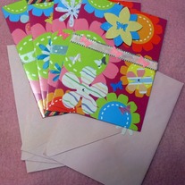 Pink Cards With Envelopes