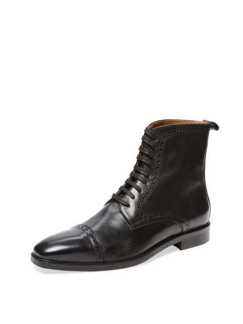 black oxford boots mens