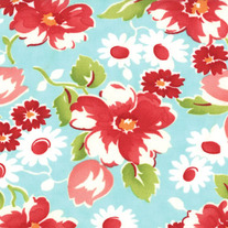 1/2 Yard-Ruby Swoon Aqua 55030/12