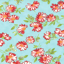 1/2 Yard-Ruby Jitterbug Aqua 55034/12