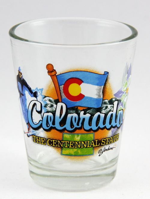 Colorado Centennial State Elements Shot Glass on Storenvy