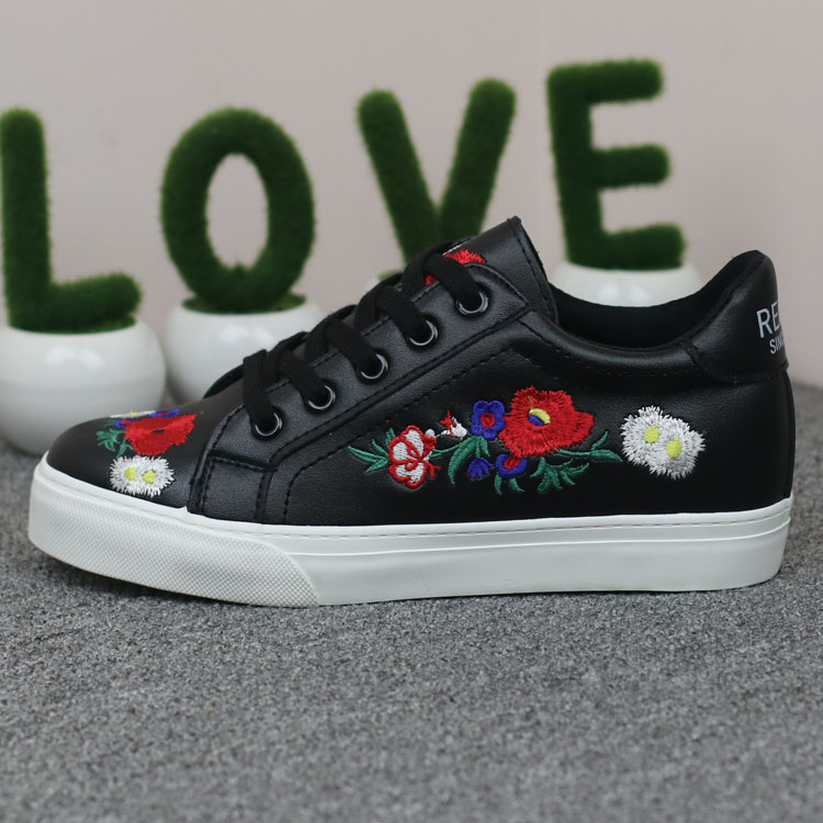 Flowers Embroidered Shoes on Storenvy