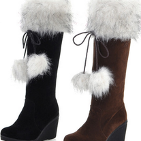 Botas Altas Pelo negro o marron / High Boots Fur black or brown LS113