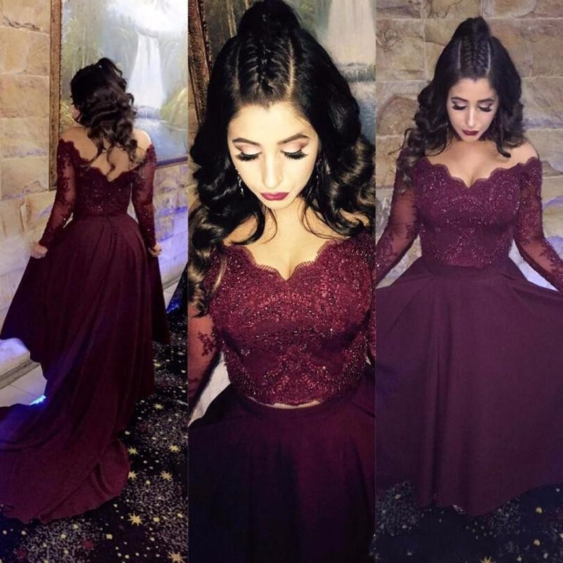 Long Sleeve Prom Dresses 2018