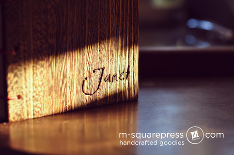 Personalized Paulownia Wooden Handcrafted Coptic Journal