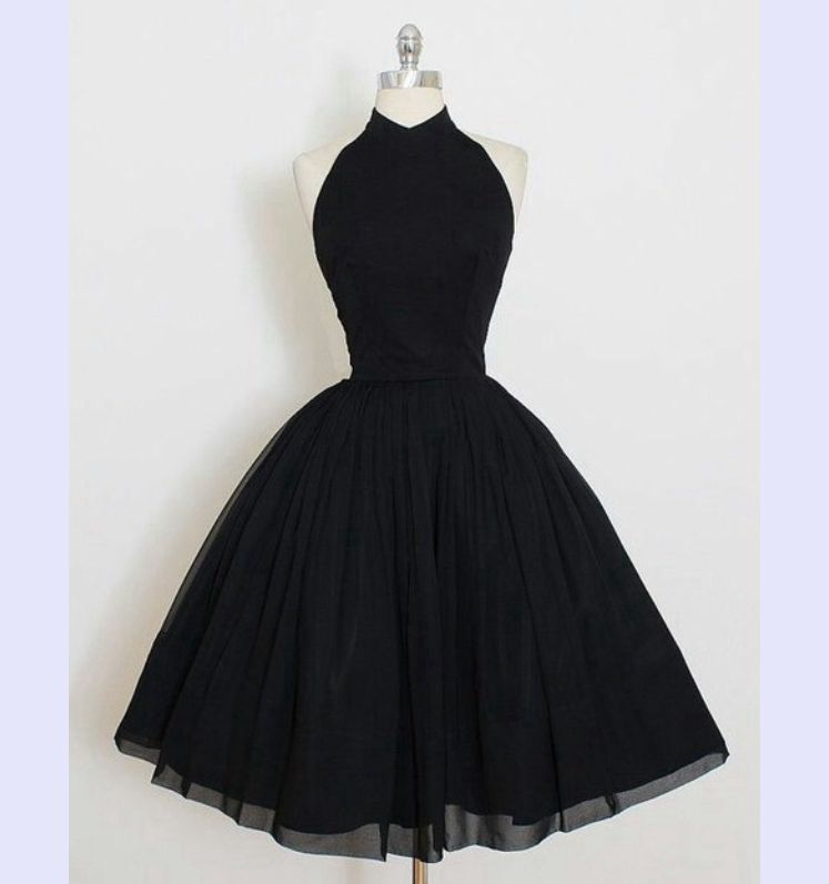 Cute black short prom dress,black evening dresses on Storenvy