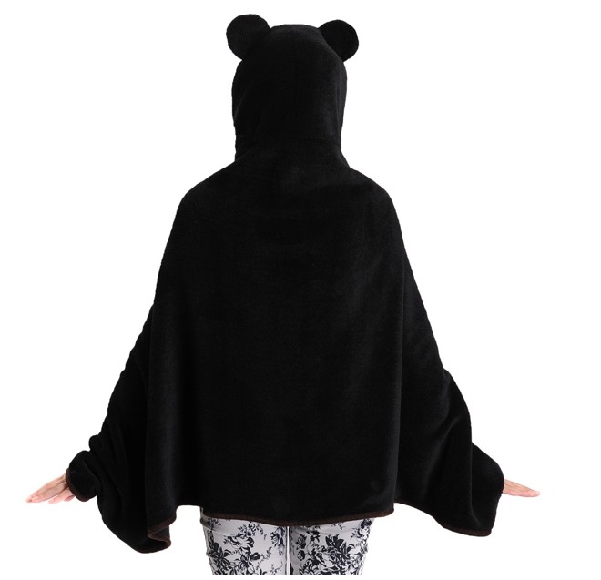 Cute black bear cloak dress smock on Storenvy