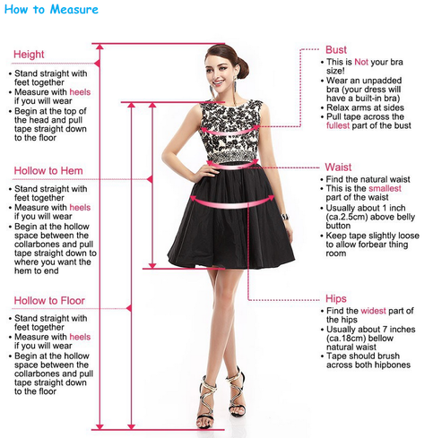 How To Measure Only For Starcustomdress Shop Not For Sale On