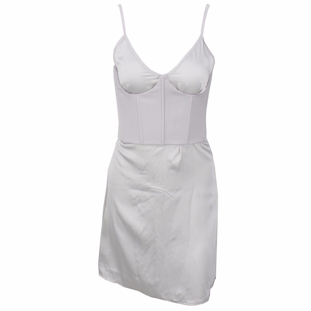 Silver Corset Dress