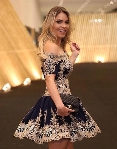 Off the Shoulder Short Dresses