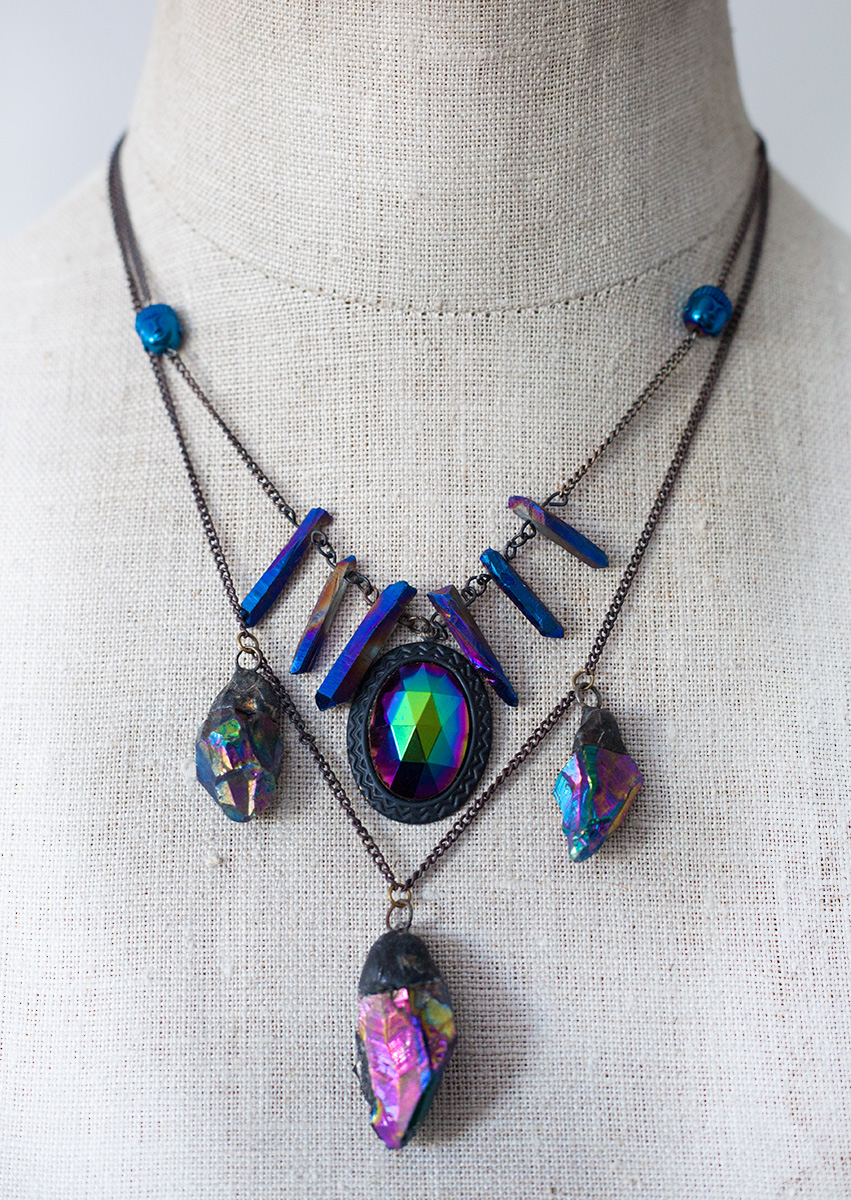 Sorceress Mystical Titanium Quartz Necklace on Storenvy