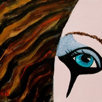 "Kimberly's One Eye II" Painting by Kimberly's Mom - Limited Original Reproduction (of 20)