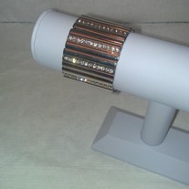 Silver Jeweled Inset Bracelet