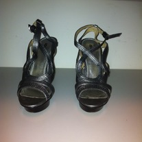 Baker Gunmetal Heels