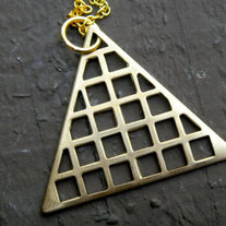HOL Gold Triangle Necklace