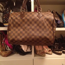 Louis Vuitton Damier Speedy Bag Size 30