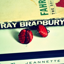 Red Lace earrings