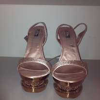 Ziginy Black Label Peach/Crystal Sandal 
