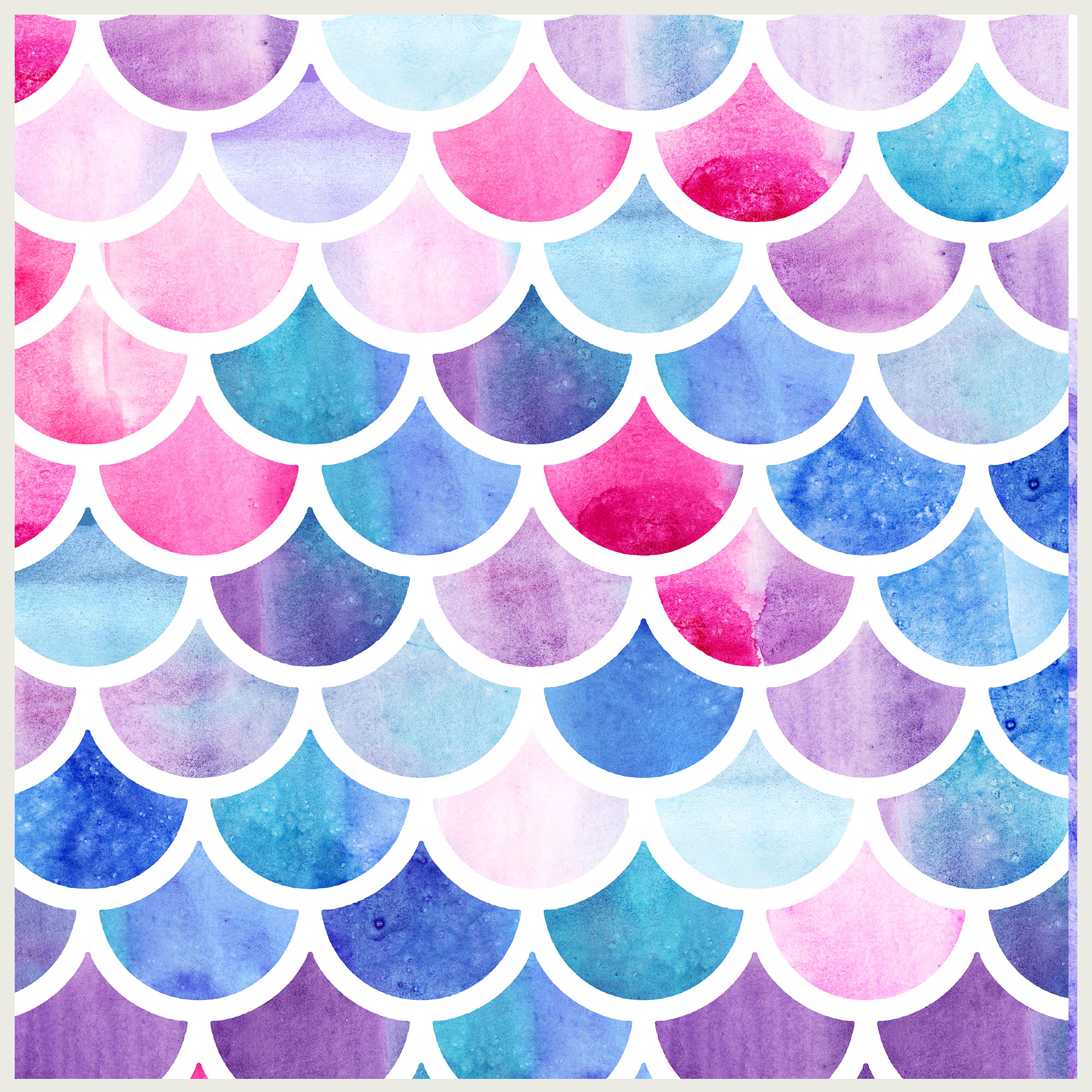 Mermaid Scales Wall Mural Pattern on Storenvy