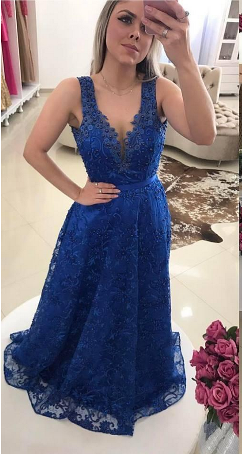 Royal Blue Prom Dresses 2018