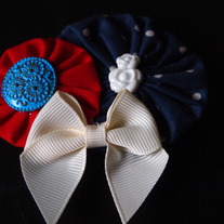Fourth of July Cluster with bling