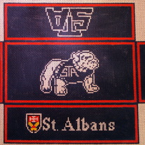 St. Albans Brick Cover Canvas on 13 Mesh