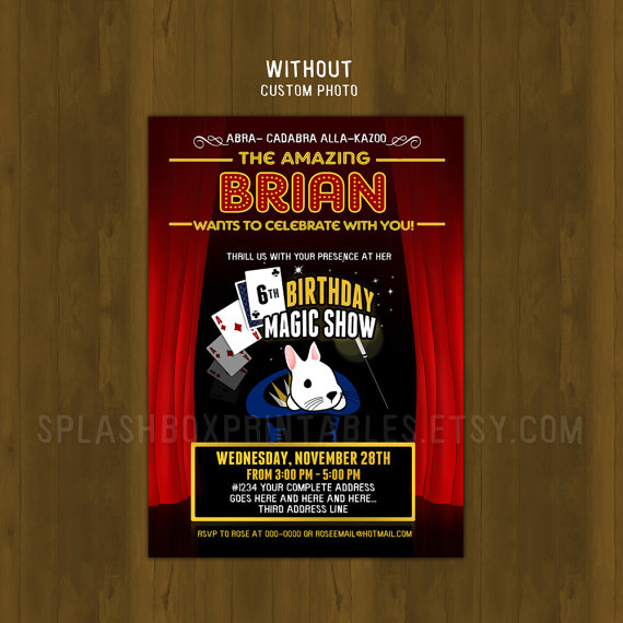 Magic Show Birthday Invitation · Splashbox Printables · Online Store ... Magic Show Birthday Invitation · Splashbox Printables · Online Store ...