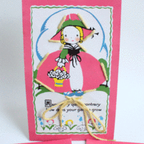 Vintage Lacing Cards - Nursery Rhymes Set of 5