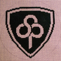 St. Patrick's Day School Ornament Canvas on 18 Mesh