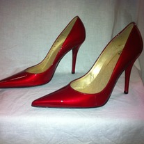  Stuart Weitzman - Daisy Red Quasar Pump Heels SZ 8